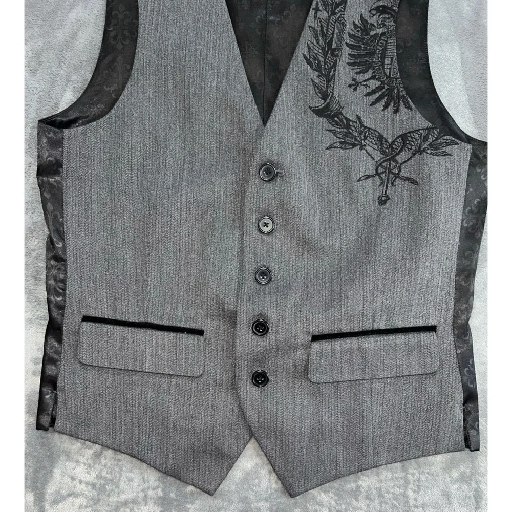 Guess Goth Vest with Embroidery